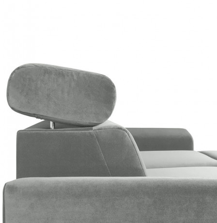 EVIA 2F BRW Corner Sofa Bed Grey