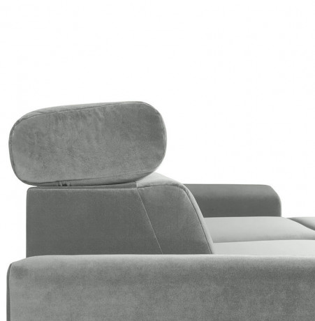 EVIA 2F BRW Corner Sofa Bed Grey