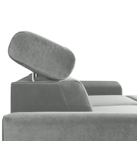 EVIA 2F BRW Corner Sofa Bed Grey