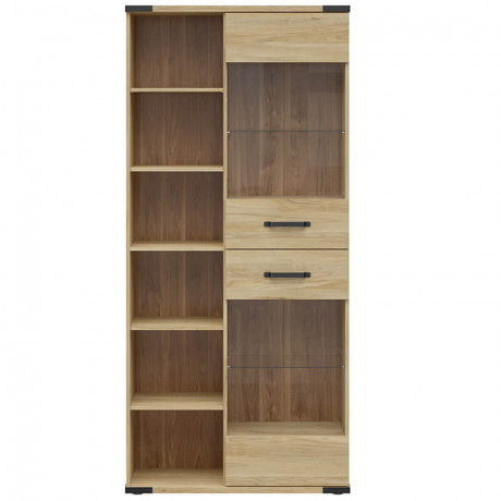 REG2W/90 LARA BRW Glass-Fronted Cabinet