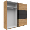 SZF/240 MAIO BRW Sliding Door Wardrobe
