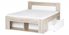 MILO 08 Double Bed 140 with Storage and Bedside Tables SZYNAKA