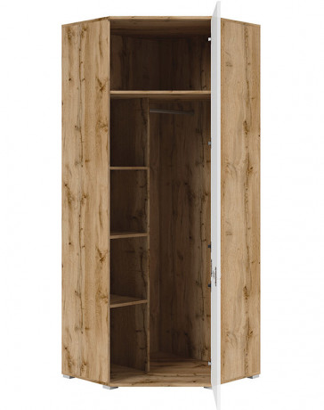 SZFN1D ZELE BRW Corner Wardrobe