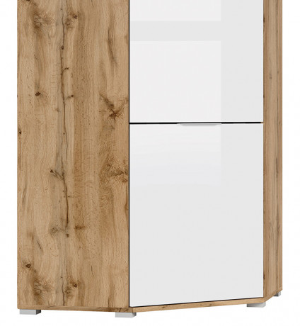 SZFN1D ZELE BRW Corner Wardrobe