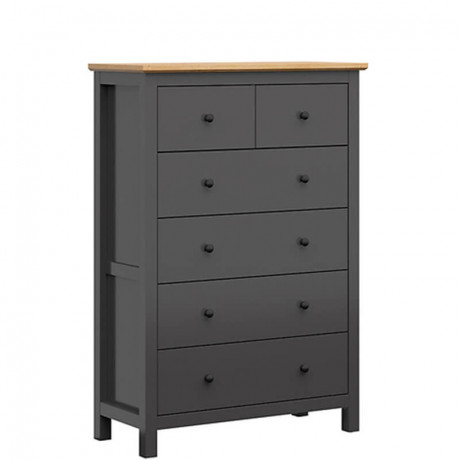 KOM6S/15/10 HESEN BRW Chest of Drawers
