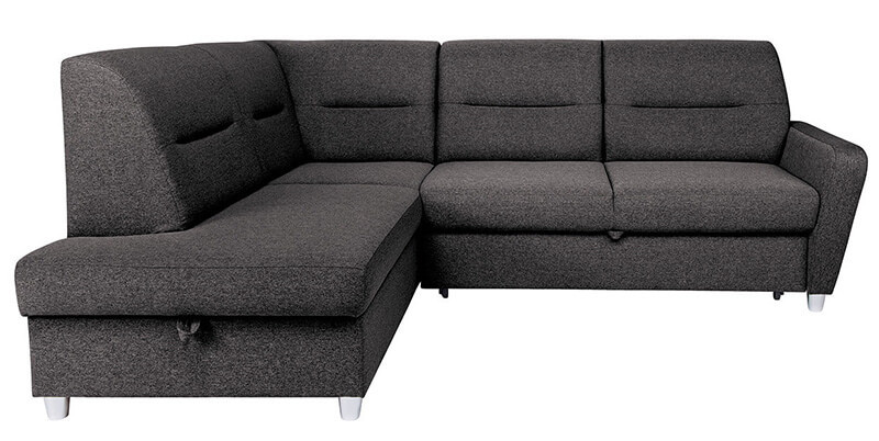 SOTELO II 2F BRW Corner Sofa Bed Grey Vasco