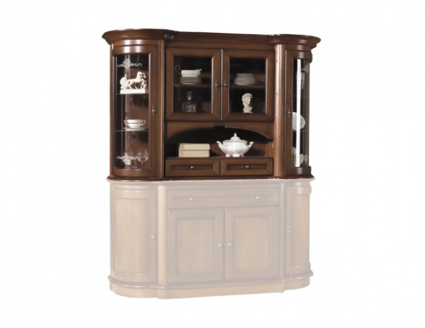 AFRODYTA 4DS2SZ Glass-Fronted Cabinet (Top Unit) MEBIN