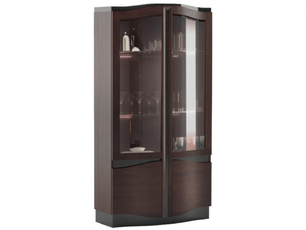 DIUNA 2DS2D Glass-Fronted Cabinet MEBIN