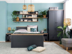 LOZ1S/140 HESEN BRW Bed with Storage