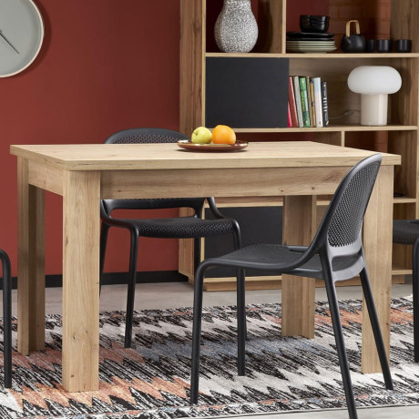 BAGIO HALMAR Unfolded Rectangular Dining Table Artisan Oak