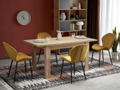 BAGIO HALMAR Unfolded Rectangular Dining Table Artisan Oak