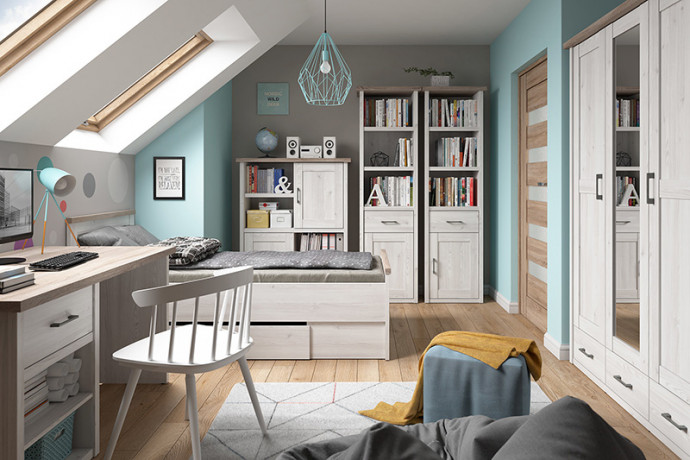 LUCA JUZI BRW Kids Room / Study Furniture Set 2