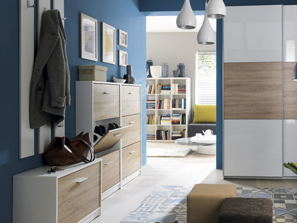 NEPO PLUS BRW Hallway Furniture Set