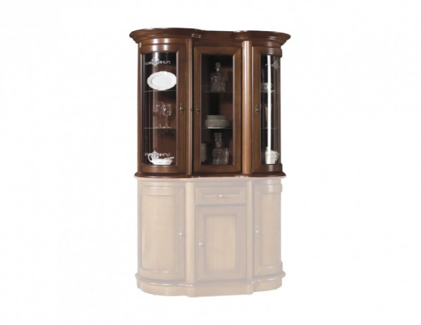 AFRODYTA 3DS Glass-Fronted Cabinet (Top Unit) MEBIN
