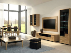 MAGANDA 1DS Left Wall Glass-Fronted Cabinet MEBIN