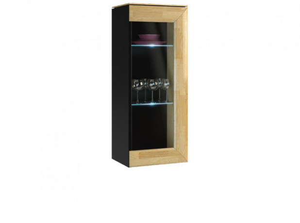ROSSANO 1DS Right Wall Glass-Fronted Cabinet MEBIN