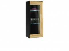 ROSSANO 1DS Right Wall Glass-Fronted Cabinet MEBIN