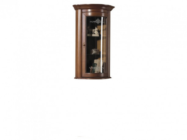 AFRODYTA 1DS Corner Glass-Fronted Cabinet (Top Unit) MEBIN