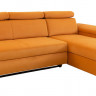 SANTI 2F BRW Corner Sofa Bed Orange