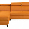 SANTI 2F BRW Corner Sofa Bed Orange