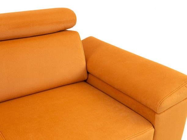 SANTI 2F BRW Corner Sofa Bed Orange