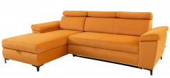 SANTI 2F BRW Corner Sofa Bed Orange