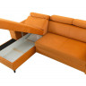 SANTI 2F BRW Corner Sofa Bed Orange