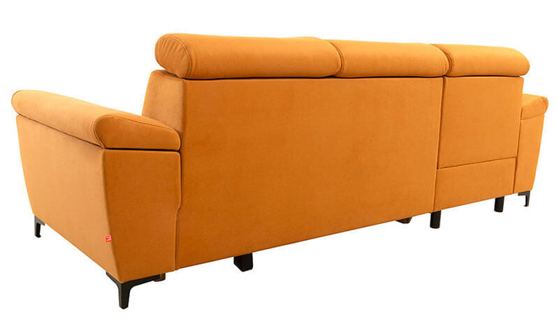 SANTI 2F BRW Corner Sofa Bed Orange