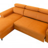 SANTI 2F BRW Corner Sofa Bed Orange