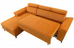 SANTI 2F BRW Corner Sofa Bed Orange