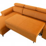 SANTI 2F BRW Corner Sofa Bed Orange