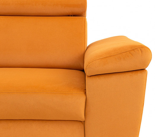 SANTI 2F BRW Corner Sofa Bed Orange