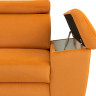 SANTI 2F BRW Corner Sofa Bed Orange