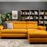 SANTI 2F BRW Corner Sofa Bed Orange