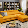 SANTI 2F BRW Corner Sofa Bed Orange
