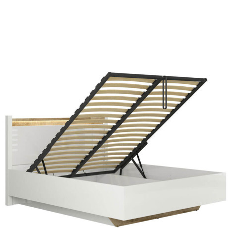 LOZ/140/B ALAMEDA BRW Double Lift Up Storage Bed