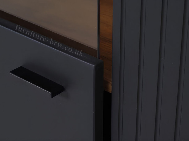 REG1D1W ZENDA BRW Glass-Fronted Cabinet