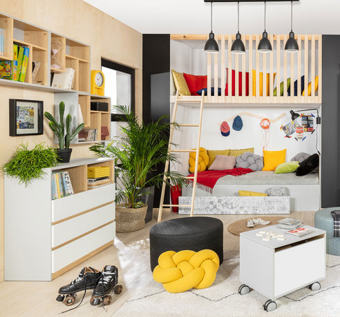 KOM3S NANDU BRW Chest of Drawers