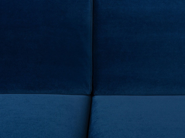 EVIA 2F BRW Corner Sofa Bed Blue Solo