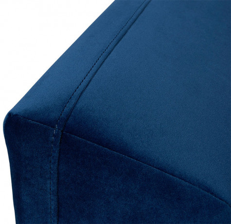 EVIA 2F BRW Corner Sofa Bed Blue Solo