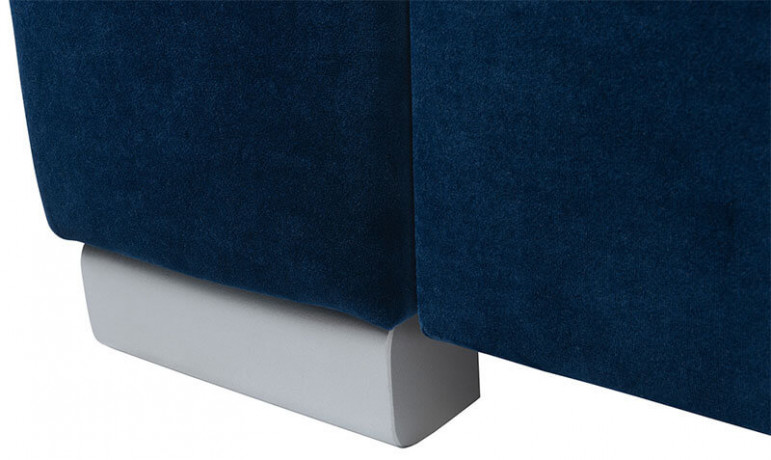 EVIA 2F BRW Corner Sofa Bed Blue Solo