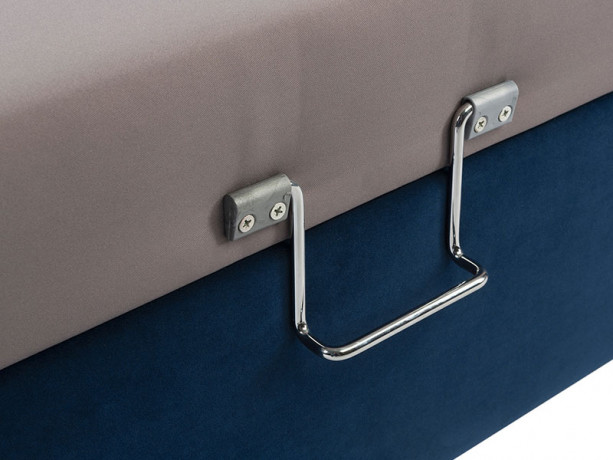 EVIA 2F BRW Corner Sofa Bed Blue Solo