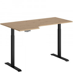 BIU/160/90/B/L SPACE OFFICE BRW Corner Desk