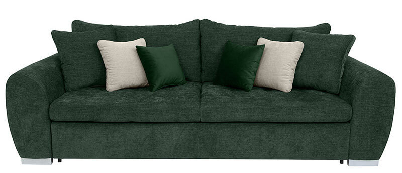 GASPAR IV MEGA LUX 3DL BRW 3 Seater Sofa Bed Green