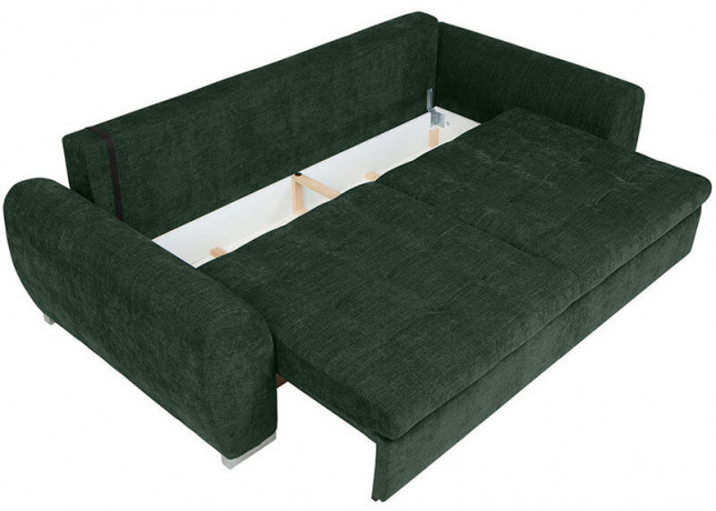GASPAR IV MEGA LUX 3DL BRW 3 Seater Sofa Bed Green