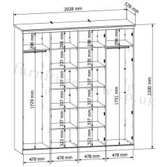 SZF2D2M FRIJA BRW Wardrobe