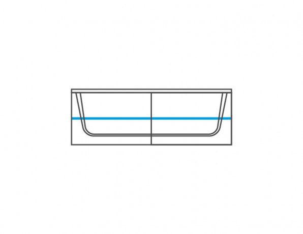 MAGANDA 2DS Wall Glass-Fronted Cabinet MEBIN