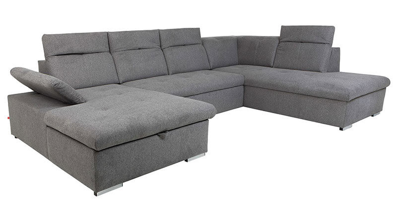 RAMZES 2F BRW Corner Sofa Bed
