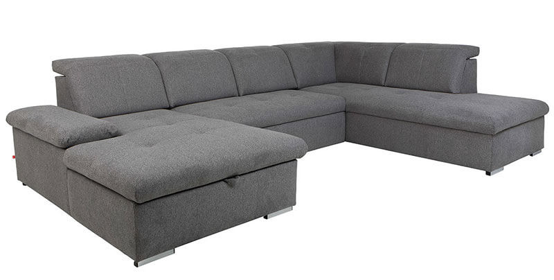 RAMZES 2F BRW Corner Sofa Bed