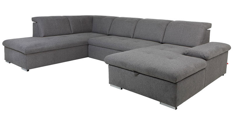 RAMZES 2F BRW Corner Sofa Bed